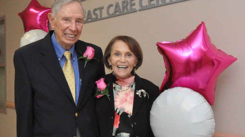 Norton and Lucille Wolf at grand opening of Breast Care Centre