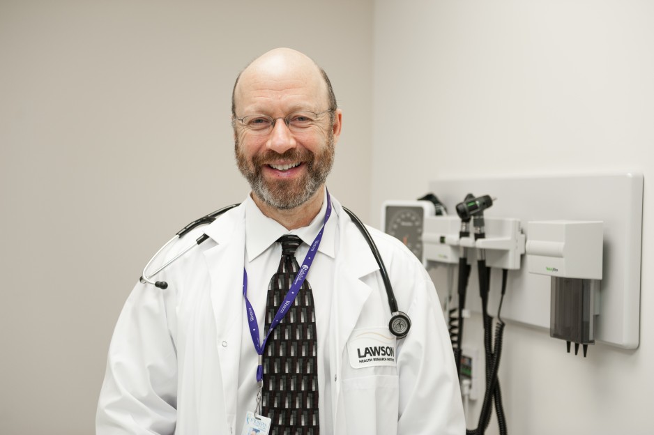 Dr. Michael Silverman poses for a photo in his clinic.
