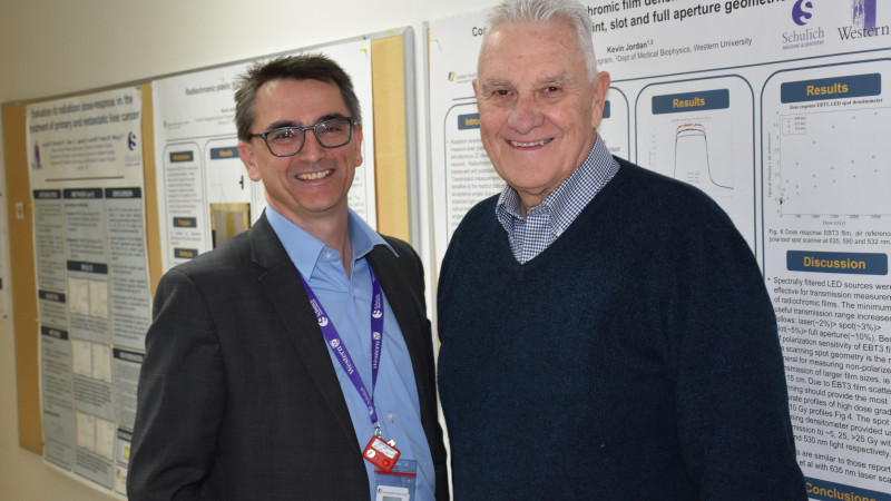 Dr. Glenn Bauman appears with a patient.