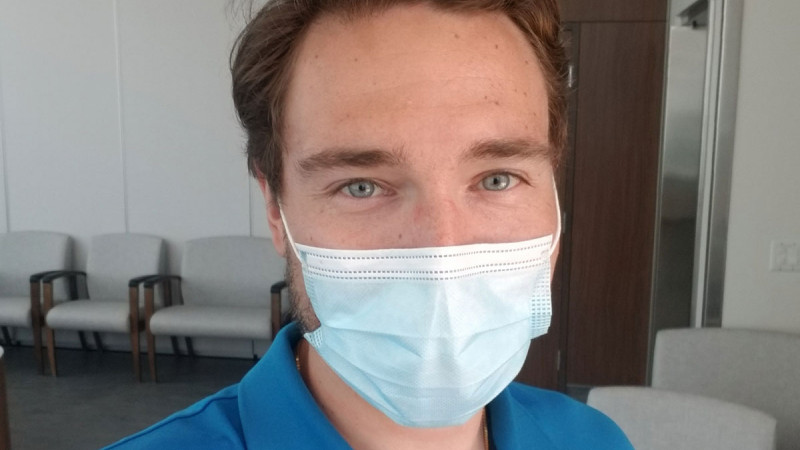 Daniel Sobczak behind the mask