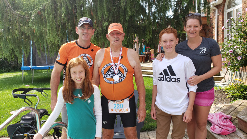 Art Jensen with family