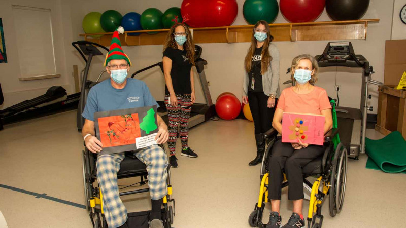 artwork with residents at Parkwood