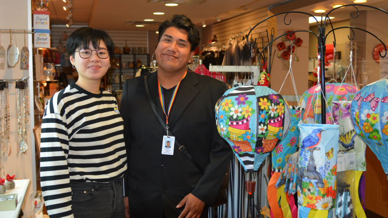 Fanshwae students Chieh-Lin Huang and Pablo Jimenez-Lopez