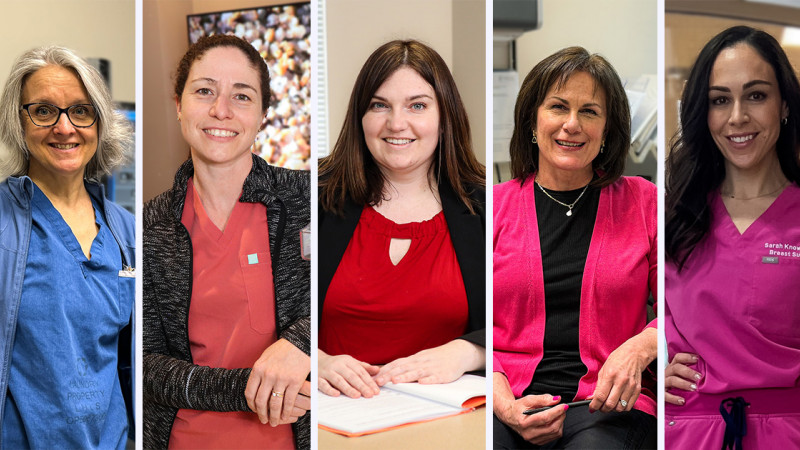 five care providers in the breast care program