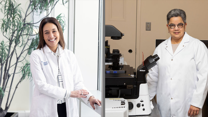 Photos of Dr. Kristi Clemens and Savita Dhanvantari, PhD