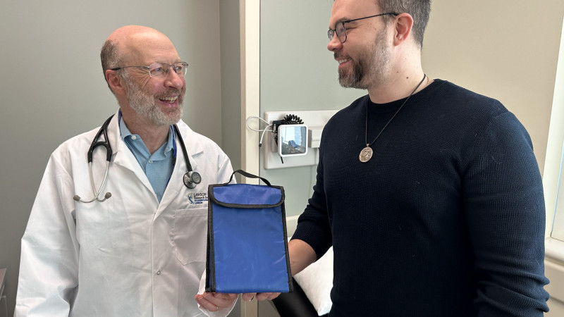 Dr. Silvermand and Serge Bays