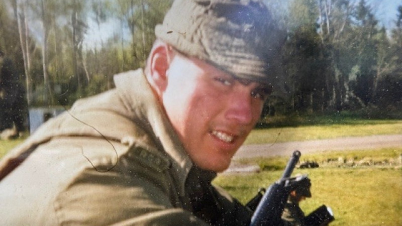 Darryl Burgess while he was serving in the army