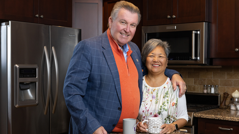 Murray Faulkner and his wife Lynda