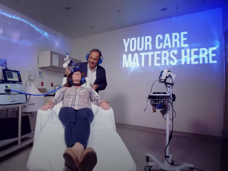 patient receiving a medical scan 