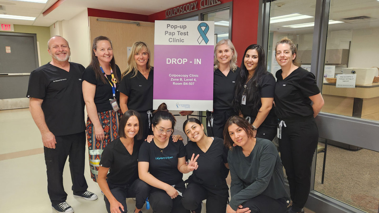 medical team for pop up pap clinic