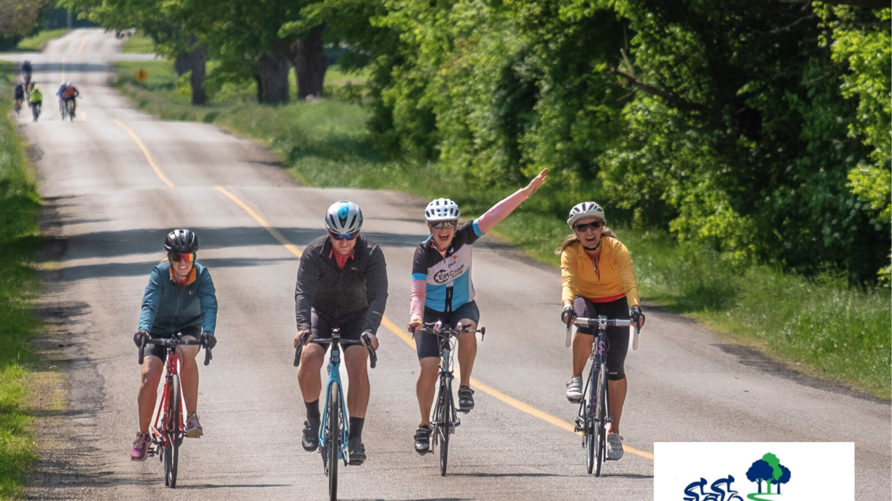 Cyclists at Forest City Cycling Challenge