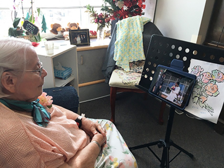Hilda Libal, a 93-year-old resident at Mount Hope Centre for Long Term Care