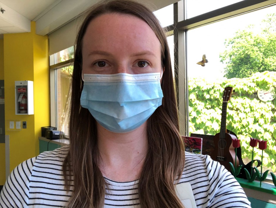 Emily McCarthy Behind the Mask selfie