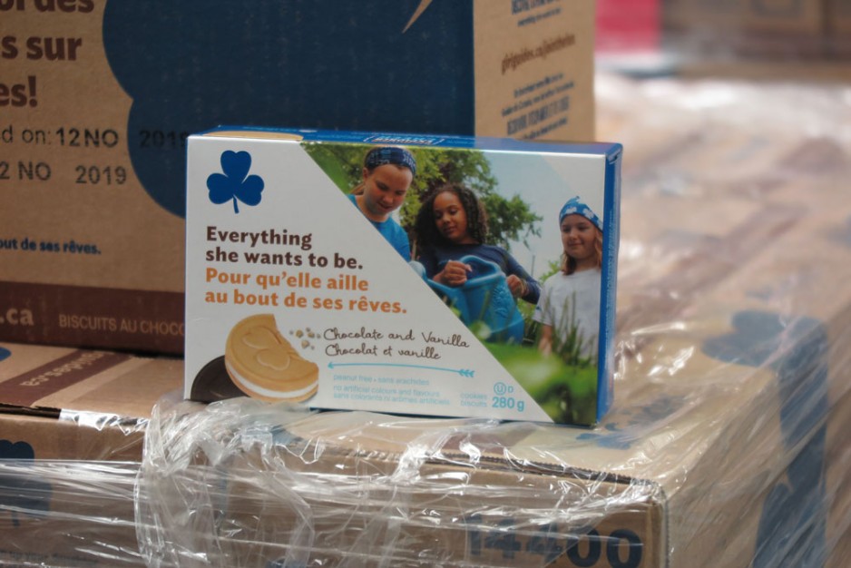 Box of girl guide cookies