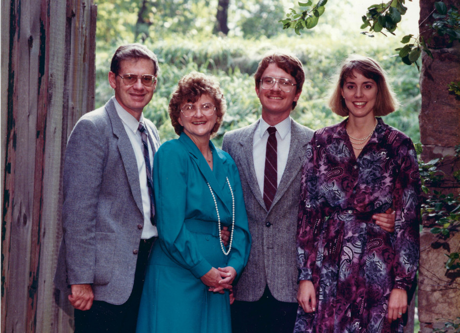 Dave Perkins with his family, wife Sue, son Michael and daughter Victoria.