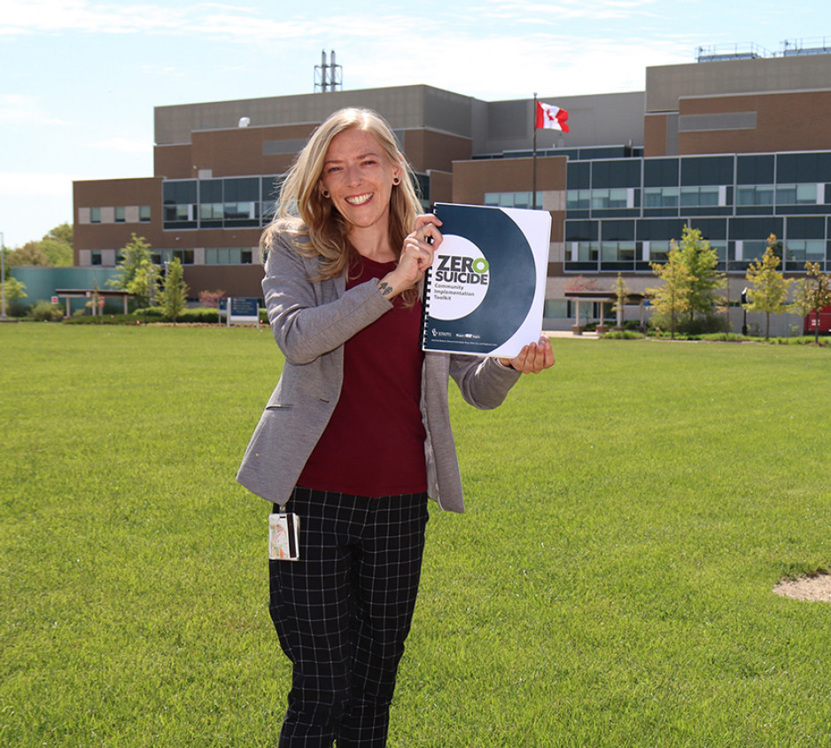 Shauna Graf with the Zero Suicide toolkit