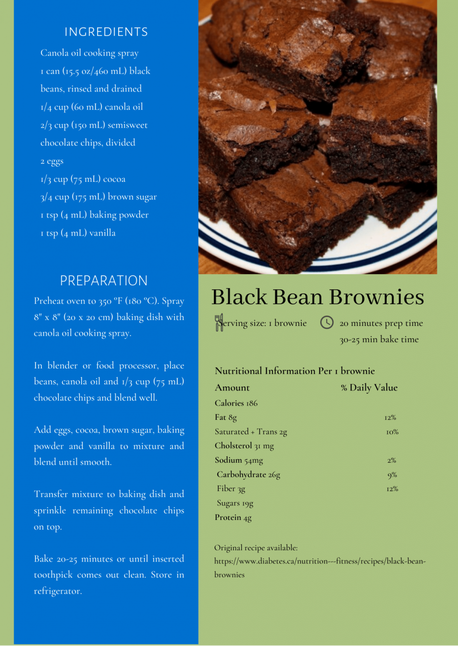 Black Bean Brownies recipe