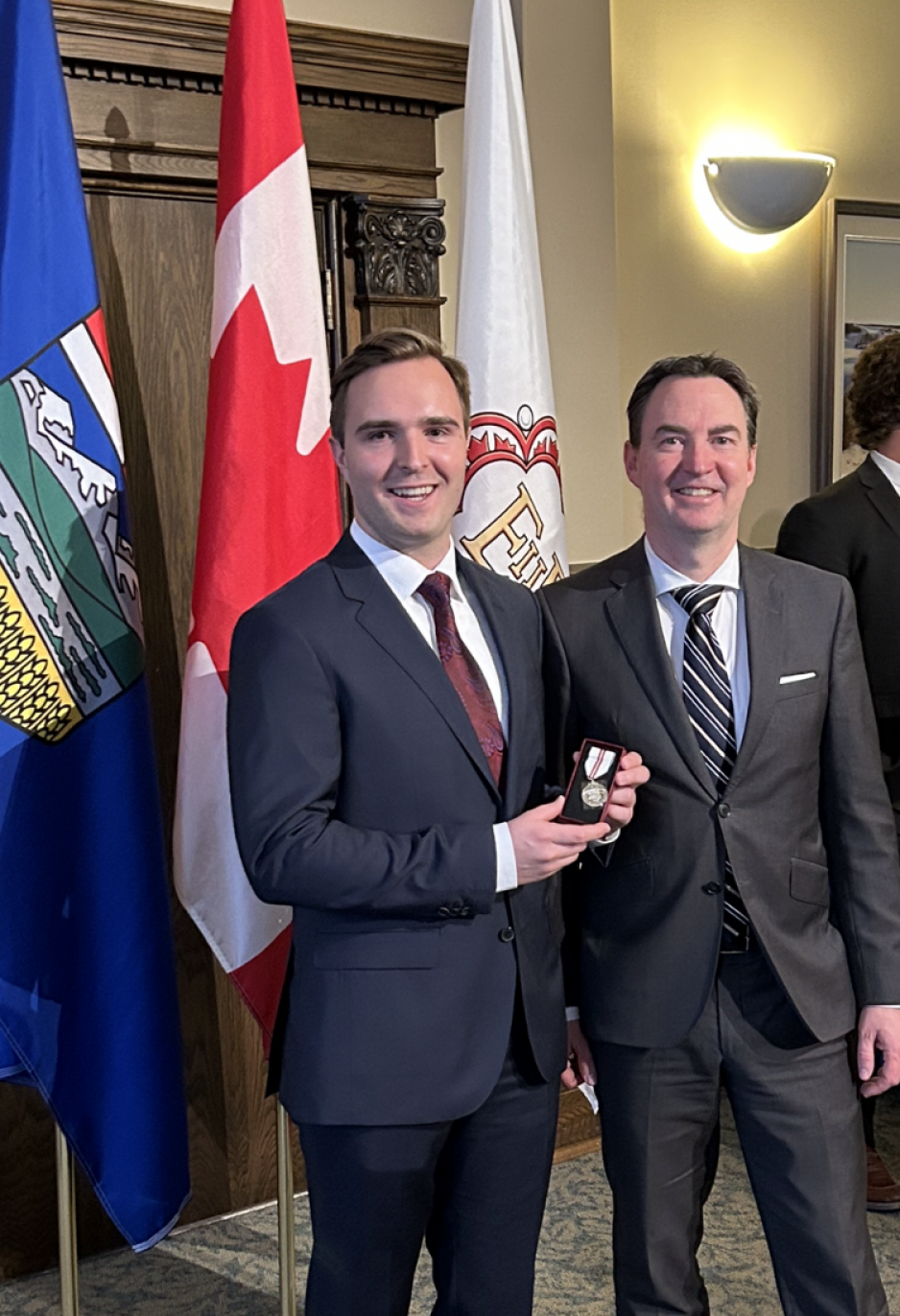 Dr. Michael Kryshtalskyj with medal