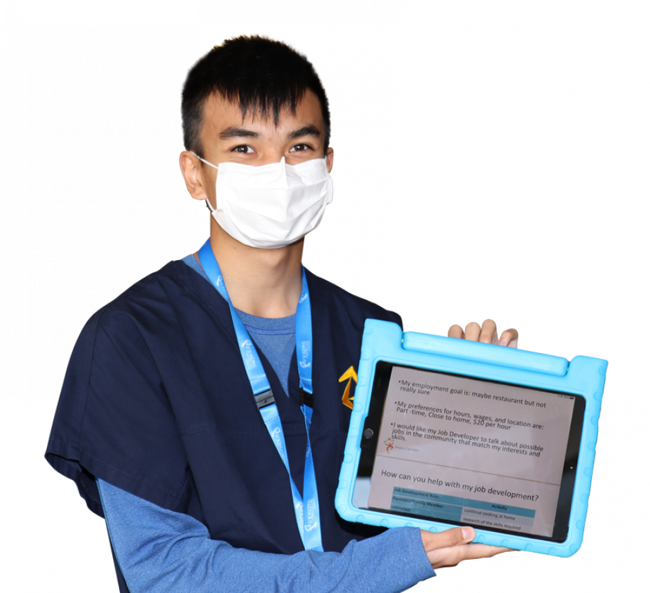 Jeuel Alpuerto, one of seven interns part of project search