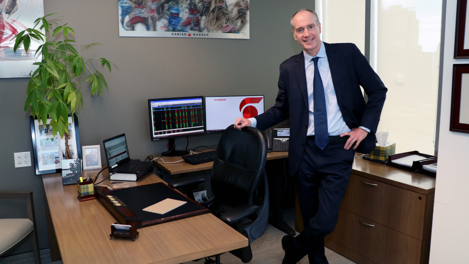 Rob Kelland standing in his office.