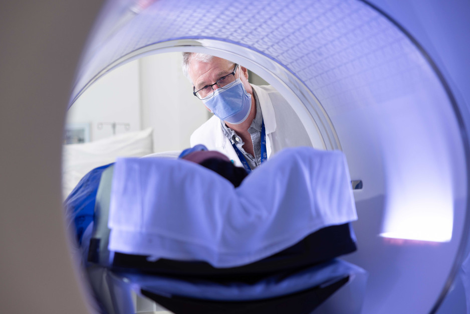 inside view PET/CT with patient