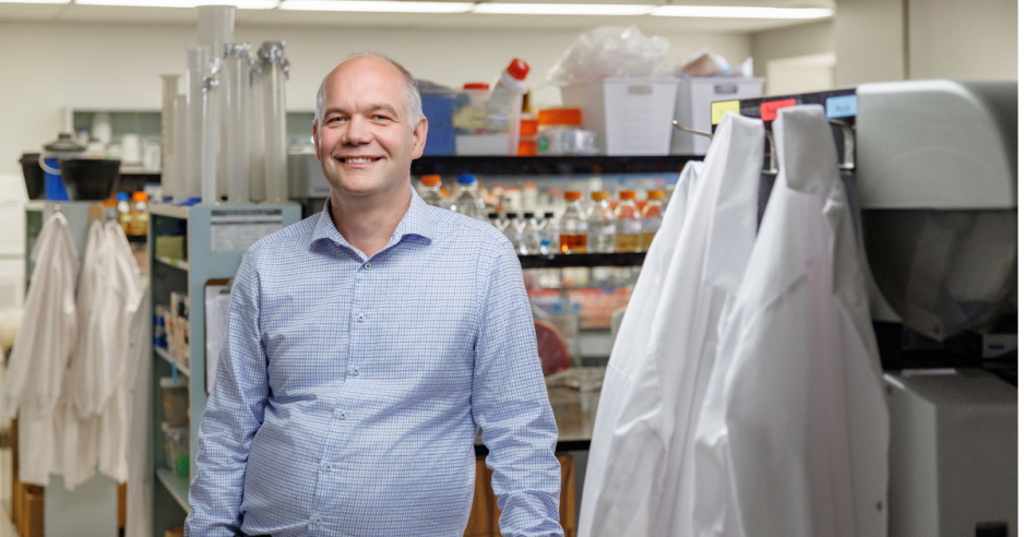 Jeremy Burton standing in a laboratory
