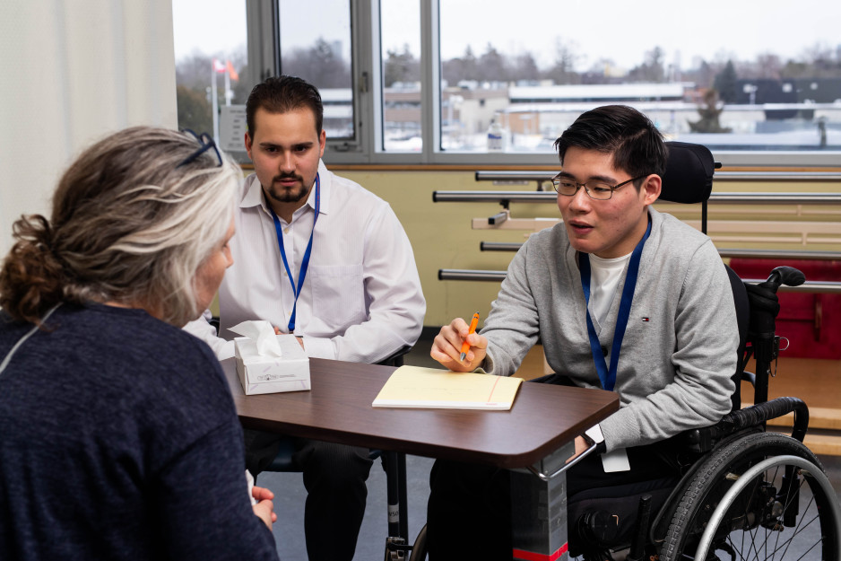 patient with care provider participating in IHTR