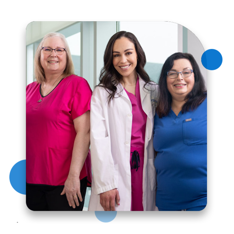 Doctors from the Breast care centre