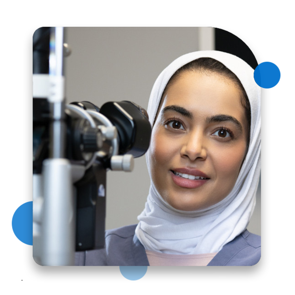 Dr with a Microscope