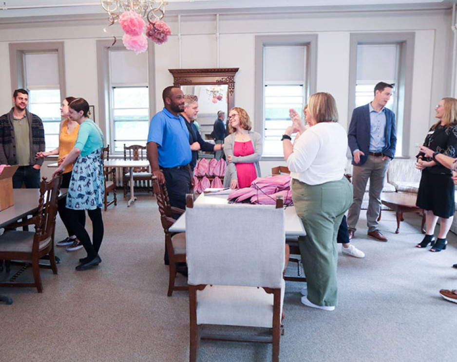 WSC workers assembling packages