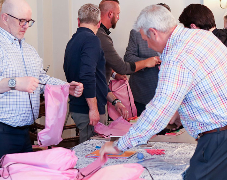 WSC workers assembling packages