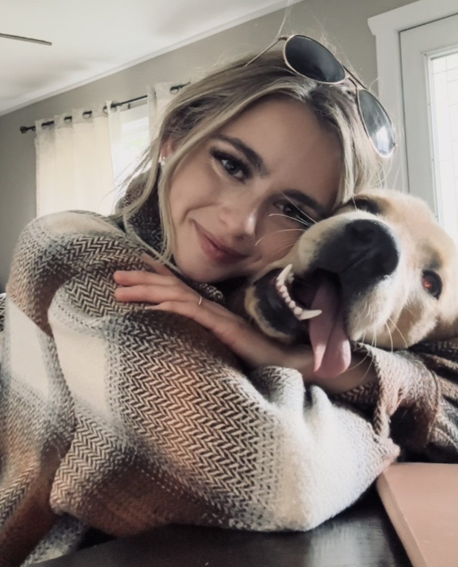 Sarah King and her pup, Chevy