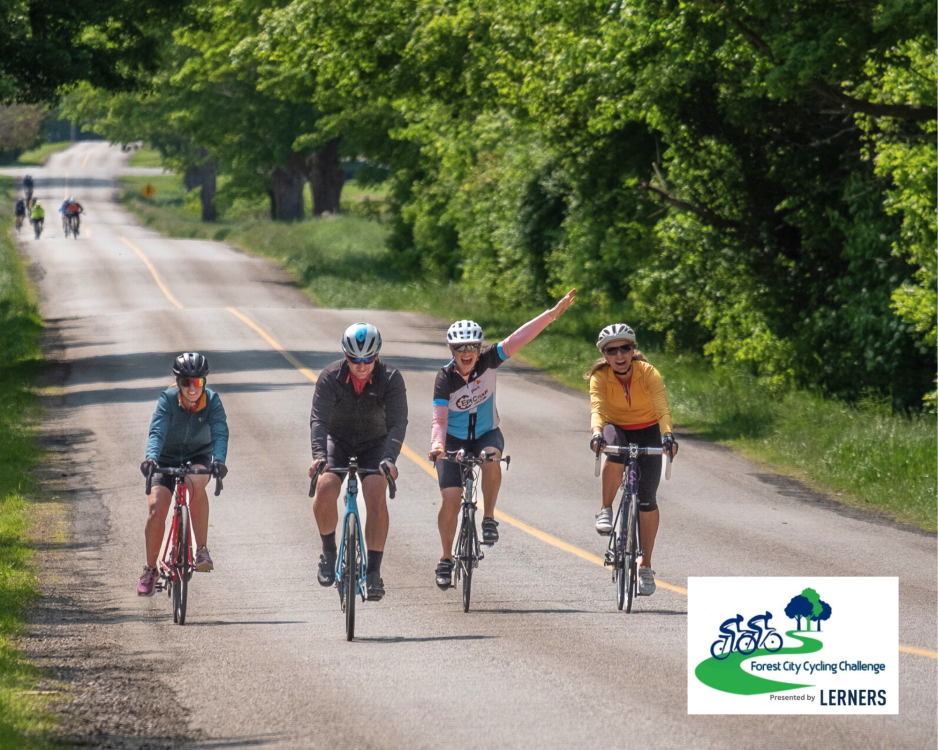 Cyclists in Forest City Cycling Challenge