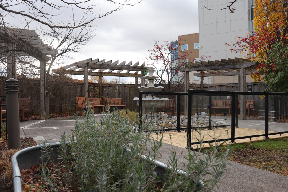 The refurbished courtyard outside of 2 Perth