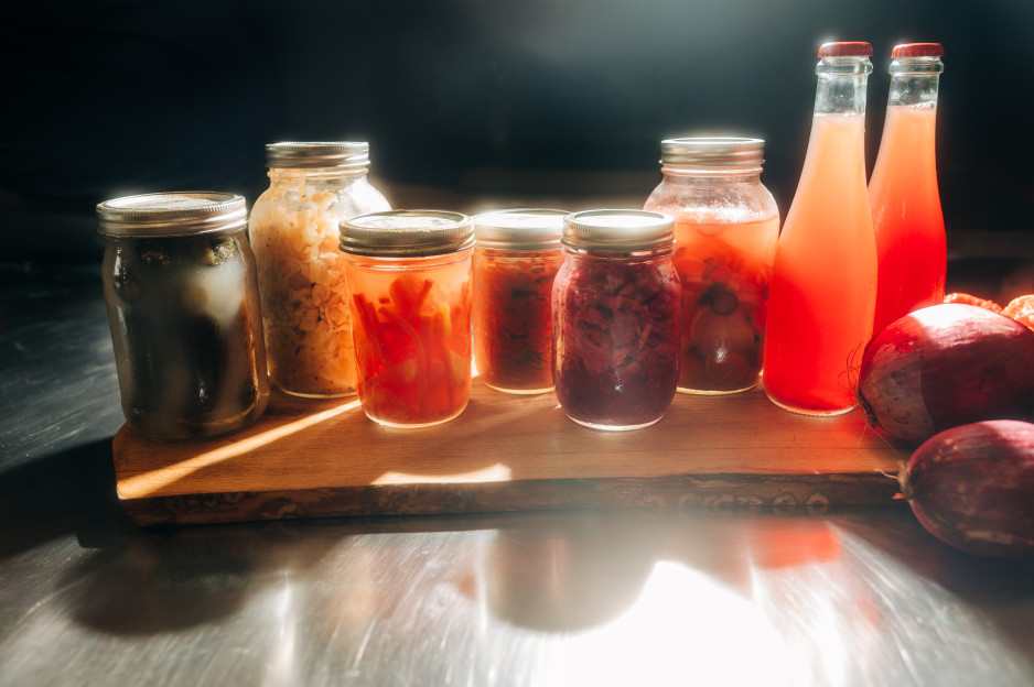 jars of fermented foods