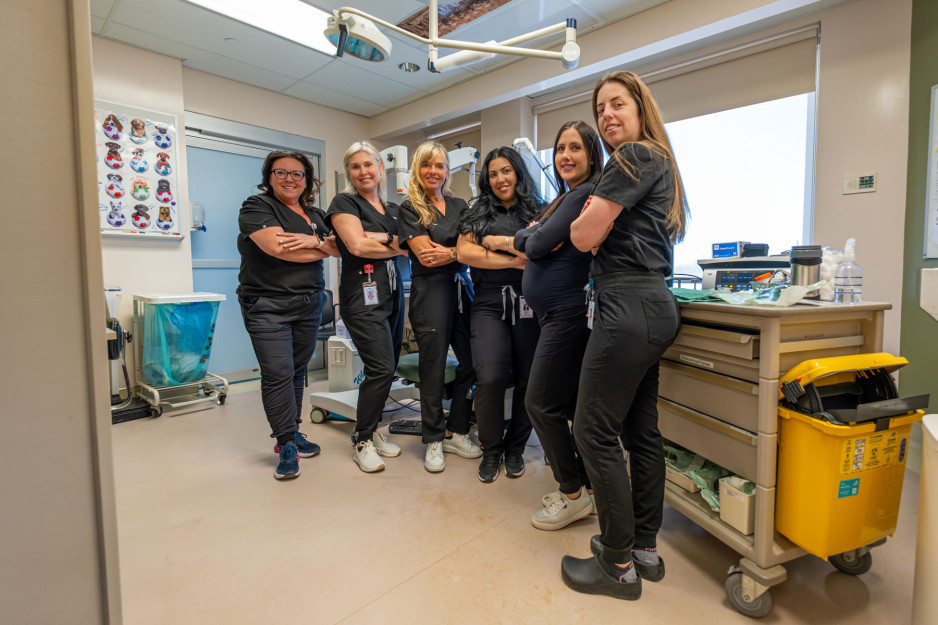 nurse team in pop up pap clinic