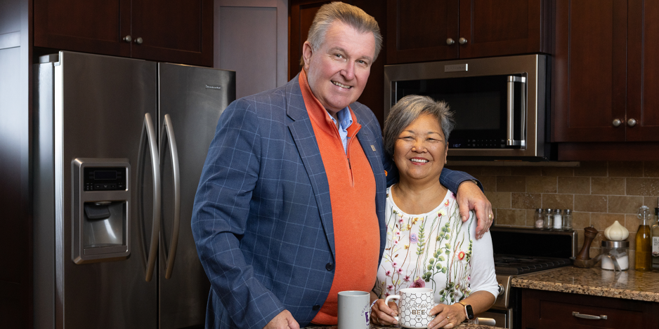 Murray Faulkner and his wife Lynda