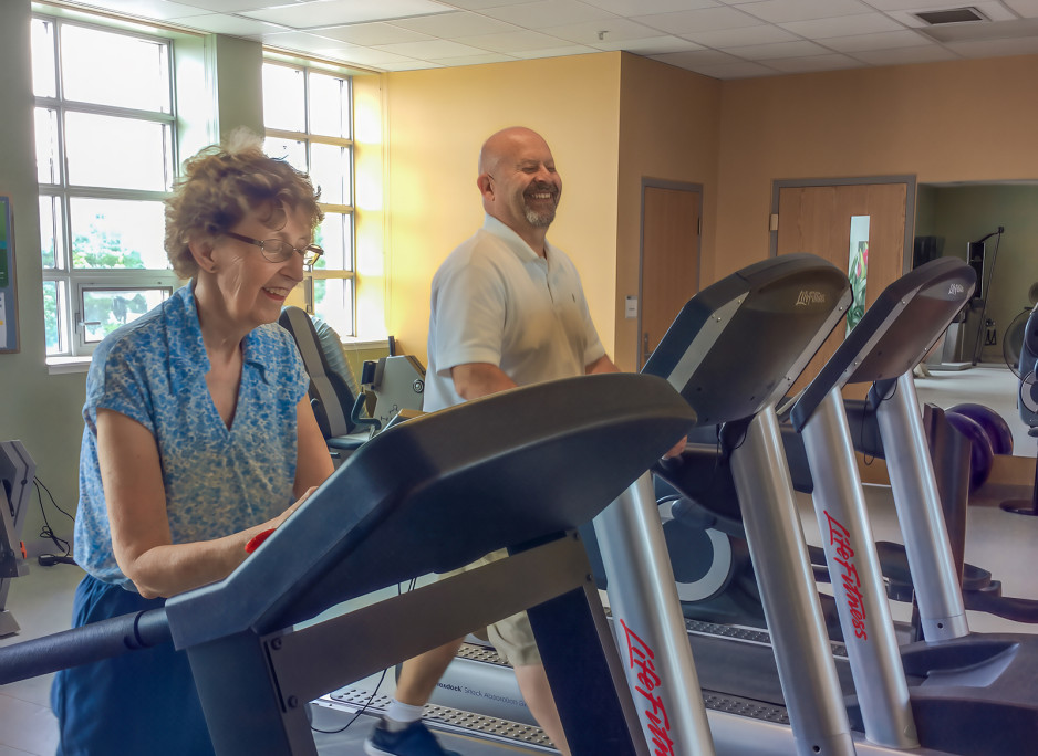 patients on treadmill