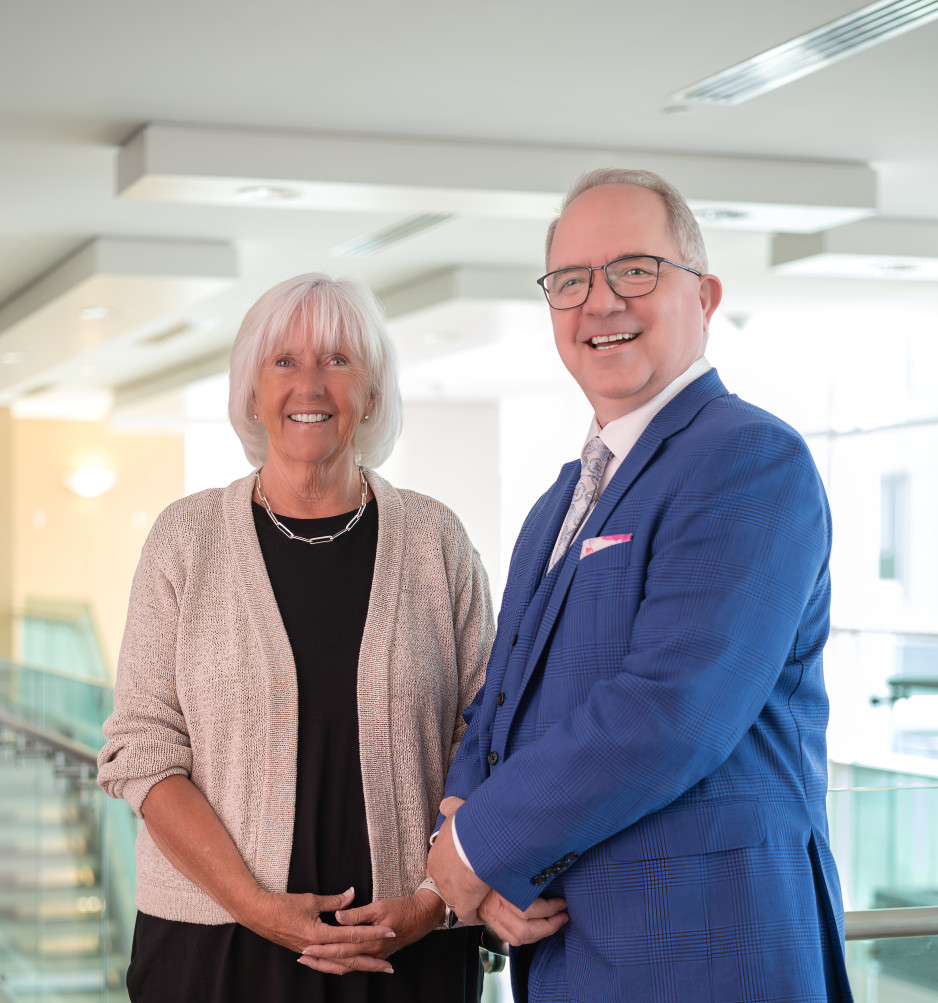 Donna Ladouceur, Chair, Board of Directors and Roy Butler, PhD, President and CEO 