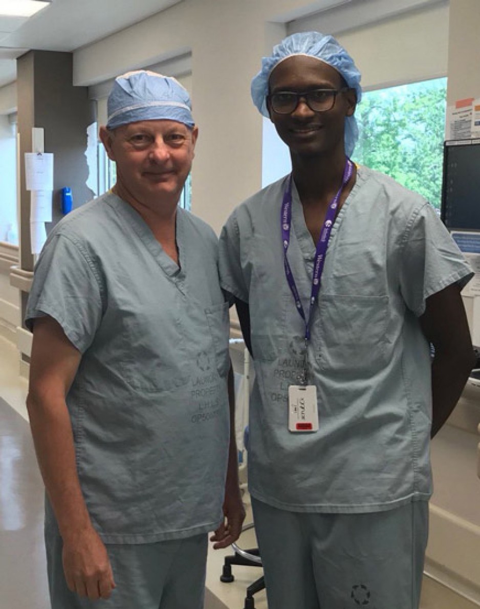 Dr. Emmanuel Muhawenimana and Dr. Denstedt