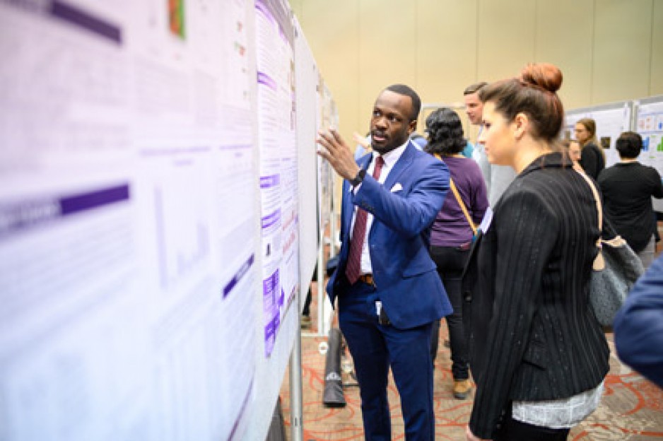 Researchers at research day