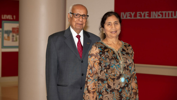 Dr. Mohan Merchea and his wife Kanta