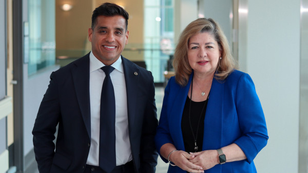 Alfonso Campos Reales and Michelle Campbell