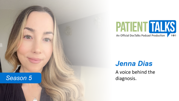 Patient photo and Patient Talks logo