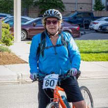 gillian kernaghan on bike