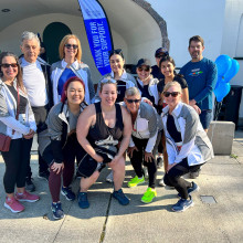 The Ivey Eye Institute's Run for Retina team posing for a group photo