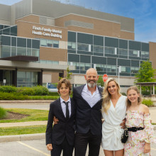 Ryan Finch with his family