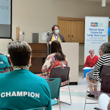 seated during presentation