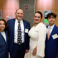 family photo of guests