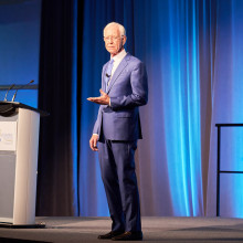 Ambassador Sullenberger on stage